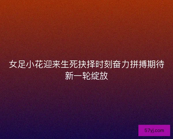 女足小花迎来生死抉择时刻奋力拼搏期待新一轮绽放 女足小花迎来生死抉择时刻奋力拼搏期待新一轮绽放